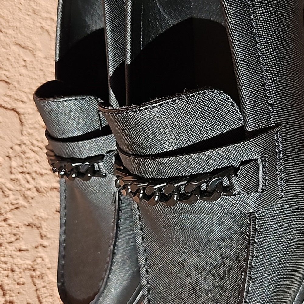 Guess Black Ciflin Loafers Dress Shoes Slip-On Size 10M - Picture 5 of 13